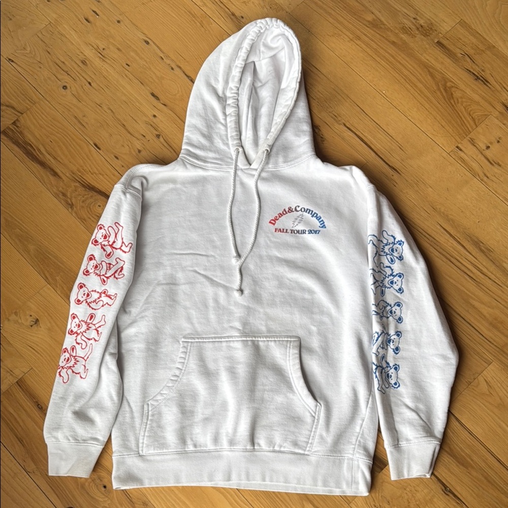 White Hoodie with Graphic Print